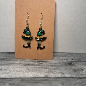 Witch Hat Dangle Earrings